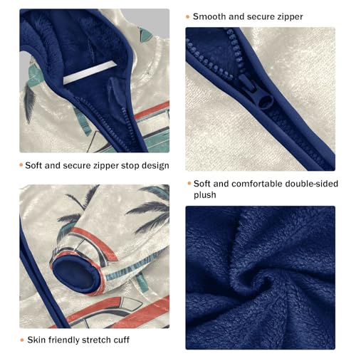 Vintage Classic Car Girls Fleece Jacket Girls Fall Jacket Girls Zip Up Hoodie Girls Sherpa Jacket 2-10T3