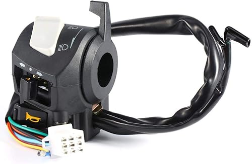 Miniatura 2 de Interruptor de manillar, 2 unids DC 12 V Universal 78 '' manillar motocicleta cuerno giro luz interruptor de control