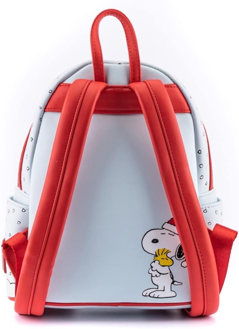 Loungefly Peanuts Gift Giving Snoopy and Woodstock Womens Double Strap Shoulder Bag Purse