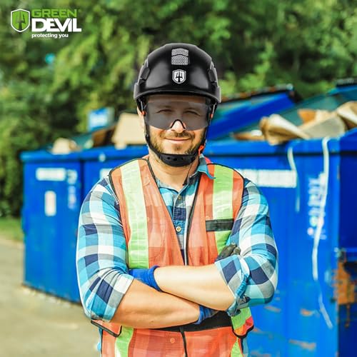 Image of GREEN DEVIL Replacment Built-in Clear /Tinted Visor