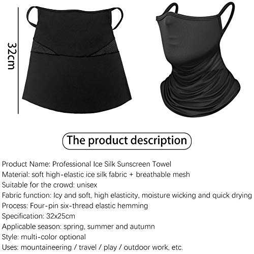 Onewell Balaclava Face Mask, Scarf à Prova de janelas, Hinged Design, Ice Silk Turban Ear Mask Pendu