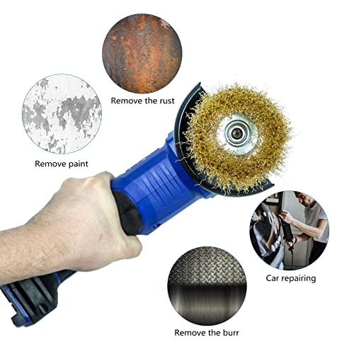 Sali O0602006 6 Pack Wire Cup Brush, 4 Inch Coarse Crimped Cup Brush For Grinders, With 5/8 Inch Arbor For Heavy Cleaning Rust, Stripping And Abrasive thumb #3