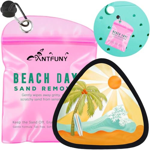 Antfuny Triangle Sand Remover for Beach Eraser Women Beach Essentials Summer Vacation Travel Hawaiian Coconut Butter Whipped Summer Vacation Must Have Hawaii Trip Essential Honeymoon Gift