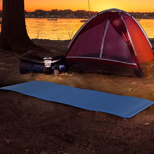 image for Foam Sleeping Pad for Camping - 1.25-Inch-Thick Waterproof Sleep Pad w