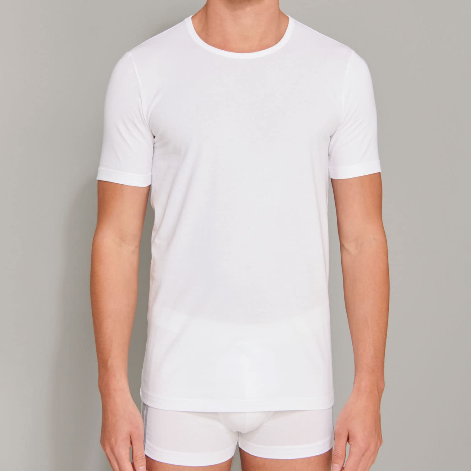 Schiesser Bielizna Mężczyźni 95/5 Organic Cotton Unterhemd Rundhals