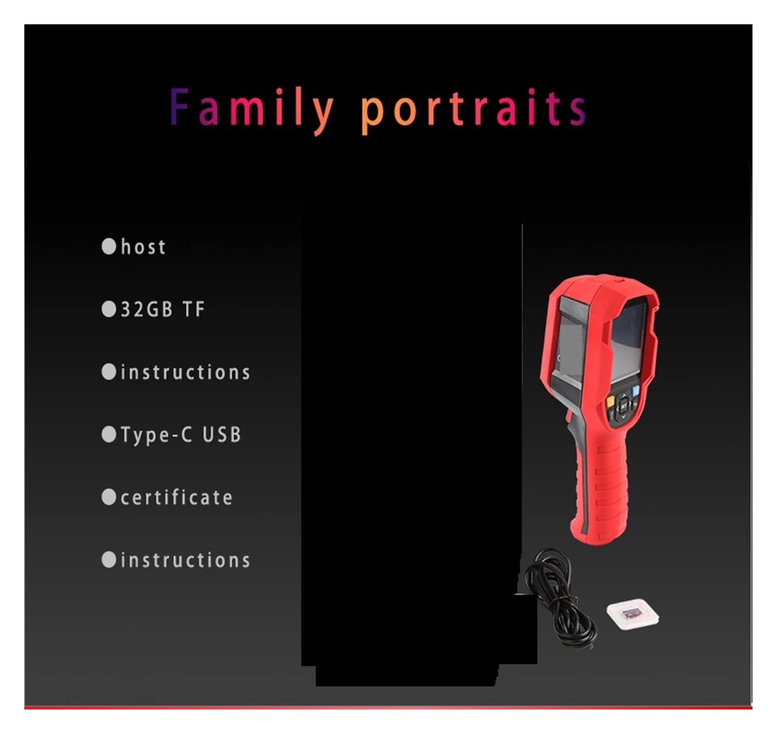 Termocamera Thermal Imager Risoluzione 256 X 192 25Hz Termocamera portatile Alta risoluzione, misurazione accurata