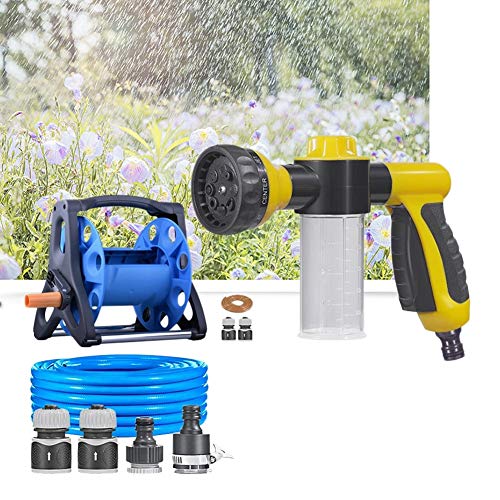 Micro Garden Lawn Water Spray Misting Nozzle with 8 Patterns of Spray, Plants Watering, Car Washing Nozzles Spray Guns HUYP (Size : Water pipe+40m suit)