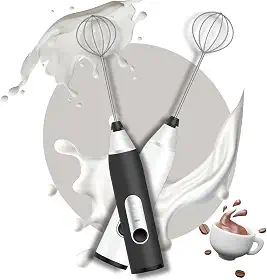 Mini mixer elétrico portátil recarregável com 3 velocidades. Ideal para bebidas, ovos e receitas rápidas. Inox, sem fio e USB – Qualidade Premium LNSTORE
