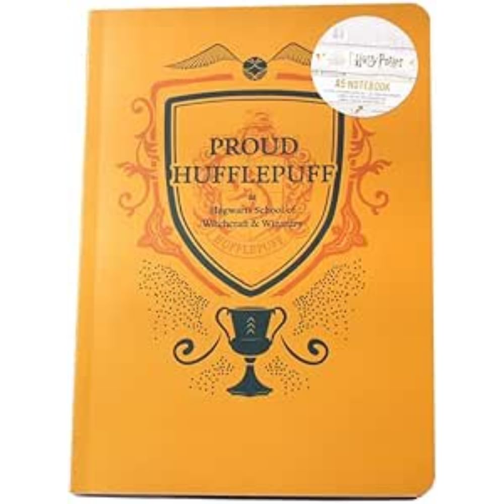 Harry Potter A5 Soft Notebook - Proud Hufflepuff - Journal Notebook A5 Merch - Hufflepuff Merchandise