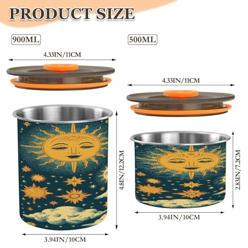 Lata Hermética de Acero Inoxidable para Café 30 oz miniatura 2
