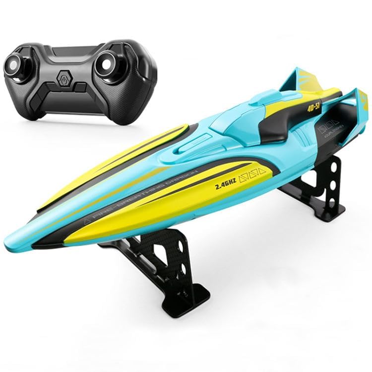 Pihura 2.4G High Speed RC Boat Dual Motor Waterproof Remote Control Speedboat Ship Yacht 30 km/h with LED Lights and Low Battery Alarm
