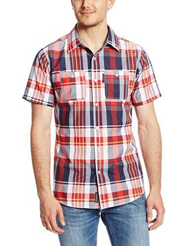 ecko Men's Region Plaid Woven Shirt