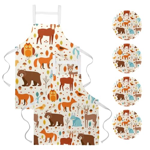 Tablier de cuisine lot de 2 pour serveuse restaurant et nettoyage