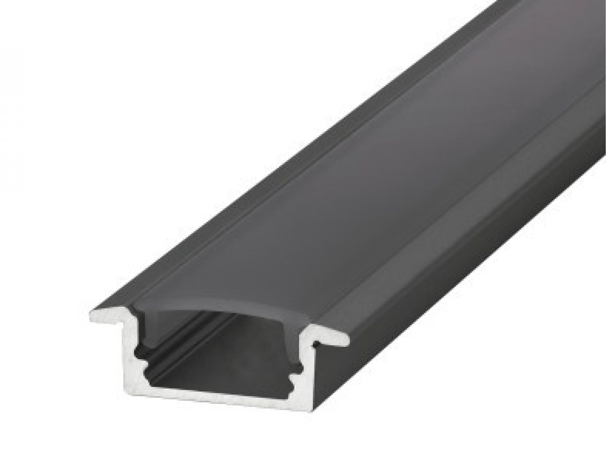 Integral Led Black Integral Ilpfr071b Profile For Led Tape, 23Mm X 7.9Mm 1M, Diffuser, Recessed