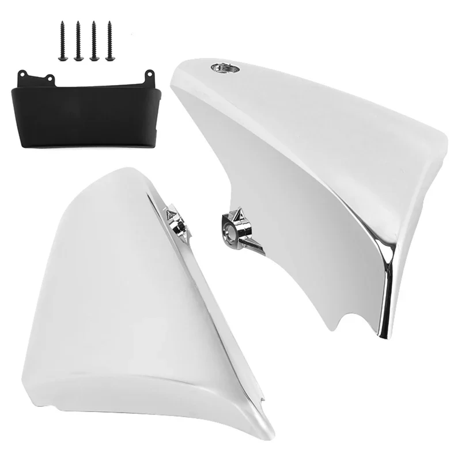 Battery Top Cover Side Battery Cover Chromowane osłony boczne akumulatora motocyklowego, osłona ramy, pasujące do Kawasaki Vulcan VN900 Classic Custom 2006-2020
