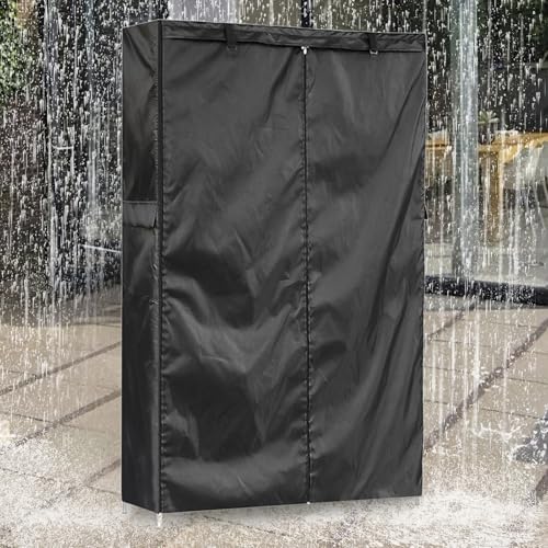 Cubierta de estante para despensa y protector con cremallera impermeable para armario 4