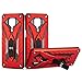 Funda para móvil Xiaomi Redmi Note 9 Pro / 9S con Soporte Diseño Armadura Resistente Elegante Carcasa Antigolpes Híbrida Blindada Reforzada Dura Armor Case (Xiaomi Redmi Note 9 Pro / 9S, Rojo)