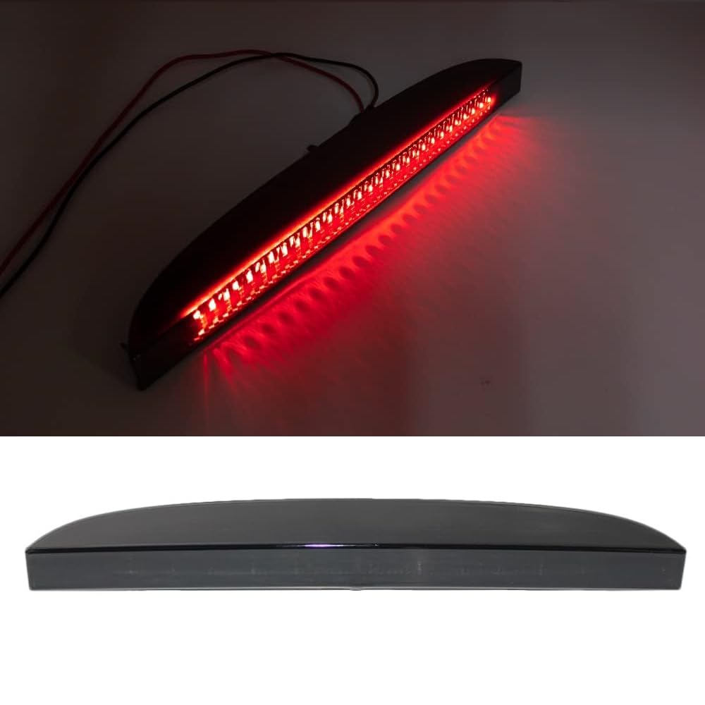 Riloer Terza luce di stop per Clio 2, 7700410753 terza luce posteriore freno posteriore a montaggio alto, terza luce di stop a LED, compatibile con Renault Clio II 1998-2005, Affumicato
