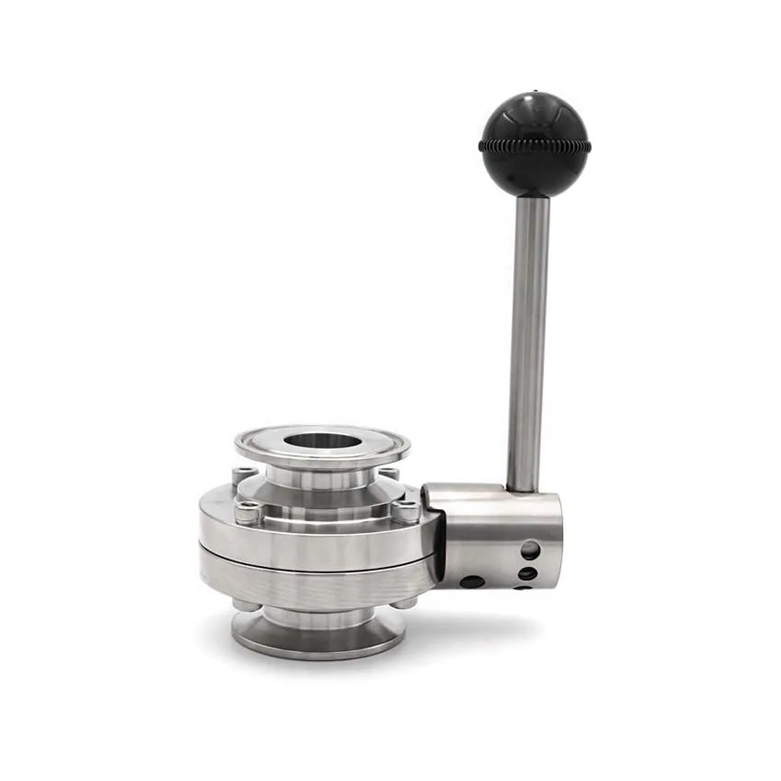 MQXFCZUX 89mm SS304 Stainless Steel 3.5" Three-clip Butterfly Valve Homemade Beer And Dairy Products