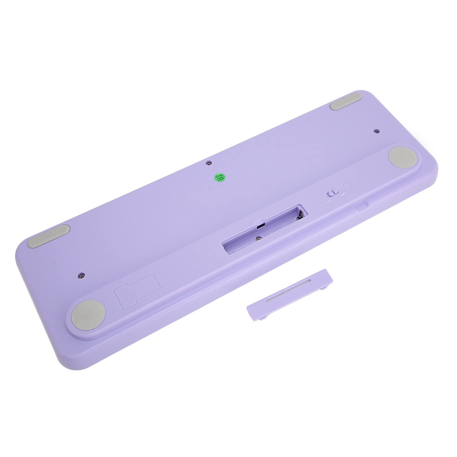 Luocute Combo Tastiera e Mouse Wireless, Design retrò Macchina da Scrivere 2.4G con Copritasti Dot e Mouse Silenzioso, 68 Tasti a Basso Consumo per PC Laptop Tablet (Tema viola)