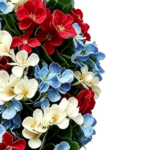 Árbol floral artificial exterior para decoración de porche y jardín en macetas 7