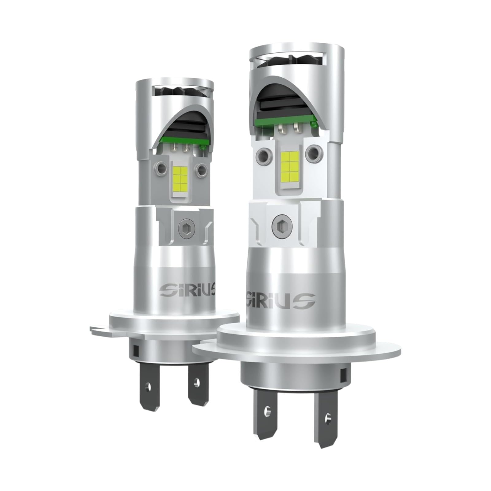 Sirius XL H718 AIR - Kit 2 Lampadine a LED H7 H18 12V 6500K Raffreddamento con Ventola Superiore – Retrofit LED Compatto Alta Potenza – Compatibili con Fari Originali