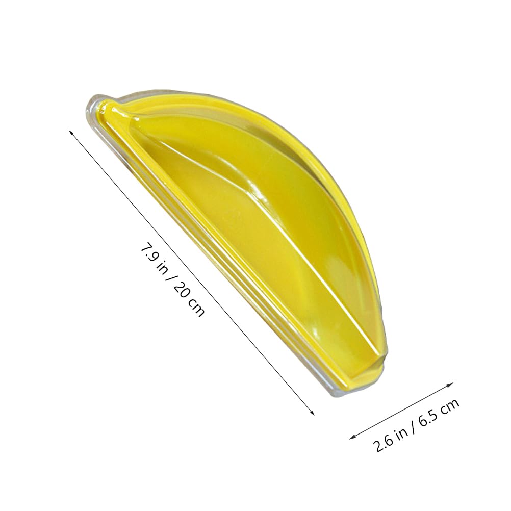 Abaodam 40 Pcs Banana Case Plastic Containers Food Cake Containers with Lids for Dessert Cakes Cookies Salads Home Bakery and Cafe