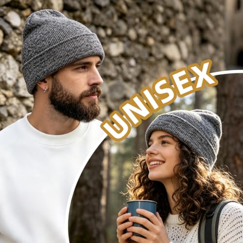 Image of ZOORON Beanie for Men Women Slouchy Winter Beanie Hats Cuffed Skull Caps