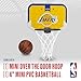 Franklin Sports NBA Los Angeles Lakers Mini Over The Door Basketball Hoop - Kids Indoor Mini Hoop with Ball - NBA Fan Shop Toy for Bedroom + Office - Over The Door Set