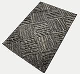 Alfombra Kilim Dhurry hecha a mano, 60 x 90 cm, gris, 100% lana DWD805