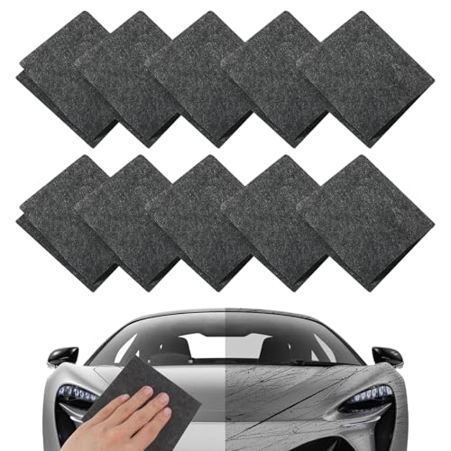 SJDOFU Nano Sparkle Tuch Auto Kratzer Original 10 Stück Nano Kratzerentferner Tücher Nanomagic Tuch Car Scratch Remover für Auto Kratzer Entfernen Reparatur