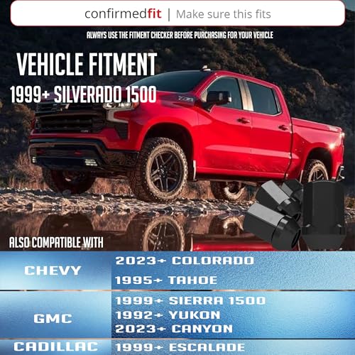 Image of Wheel Accessories Parts 24-Pack M14x1.5 Lug Nuts for Silverado