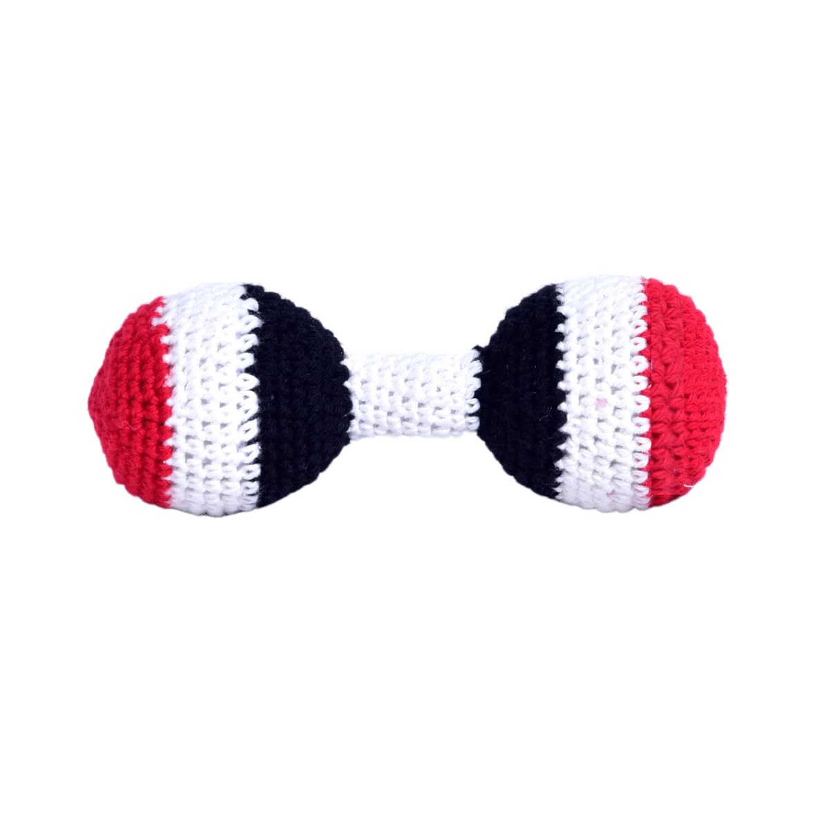 Thasvi Crochet Rattle (1+ Months) | Handmade Crochet Rattle Shaker Toy for Newborn and Infants | Montessori Inspired (Bright Black, White and Red Colours) | Enhances Sensory and Fine Motor Skills (B0D31J58KT) Amazon Price History, Amazon Price Tracker