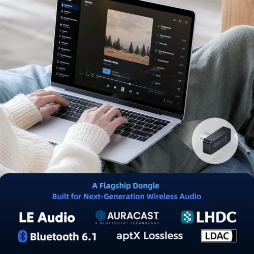 Image of Questyle QCC Dongle Pro2 [MFi Certified] USB-C Bluetooth 6.1 Audio Adapter