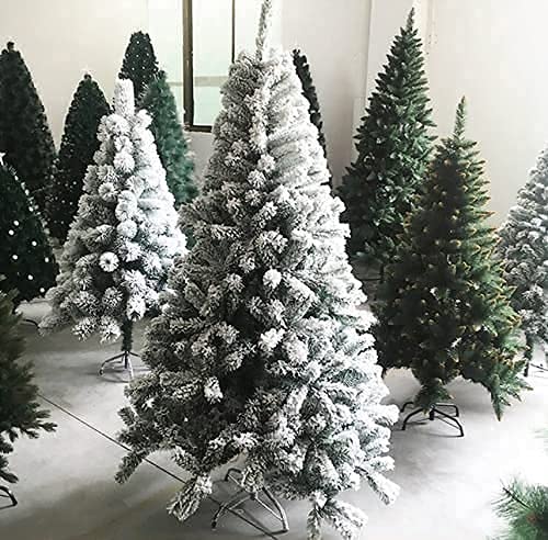 Sapin De Noël Artificiel 2,1 M - 841 Pointes, Base Métal Pliable, Sans Décorations - À Personnaliser