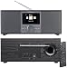Produktbild VR-Radio Internet DAB Radio: Stereo-Internetradio mit DAB+, FM, Bluetooth, Wecker, 32 Watt, schwarz (WLAN Internetradio)
