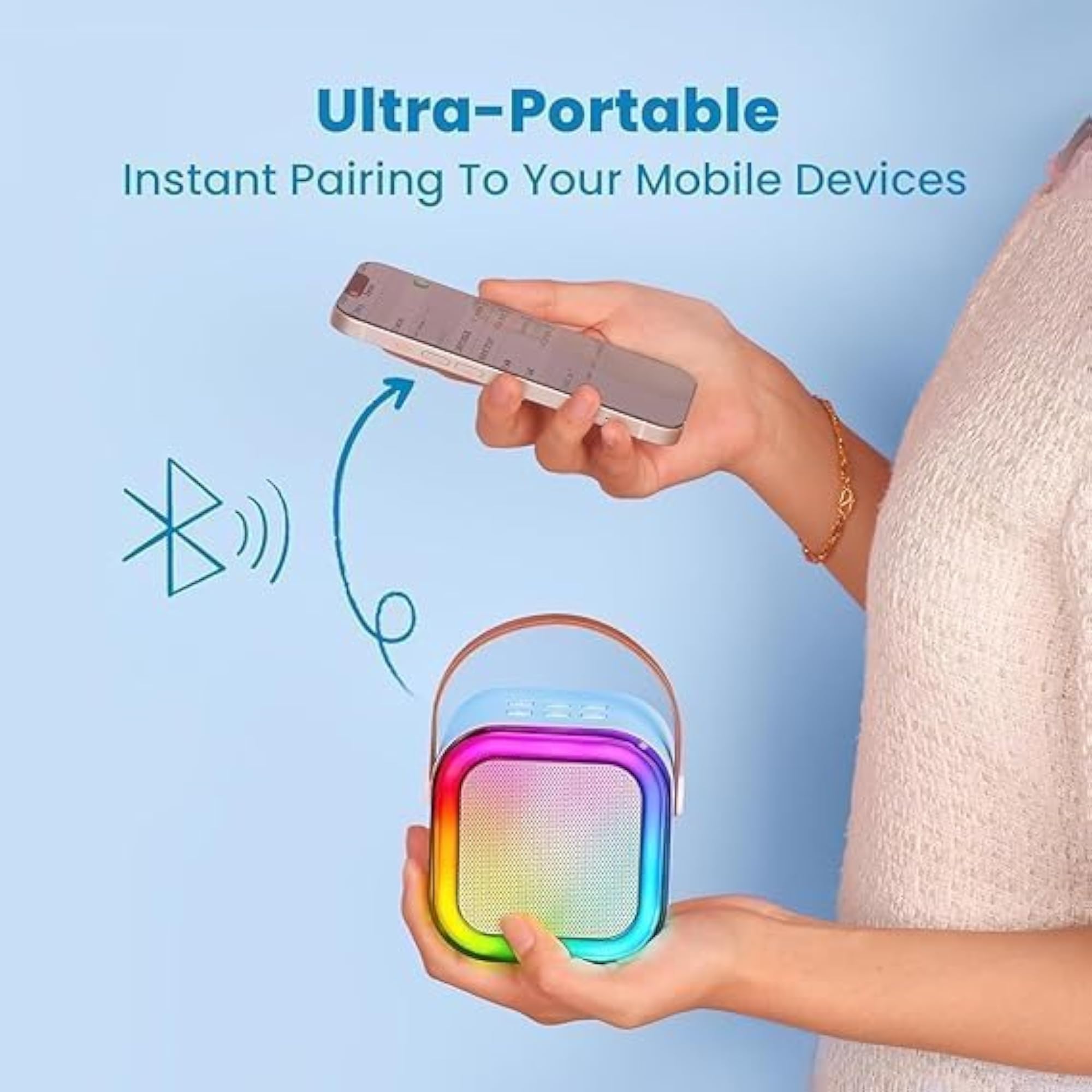 Karaoke Speaker, Portable Bluetooth Sound System