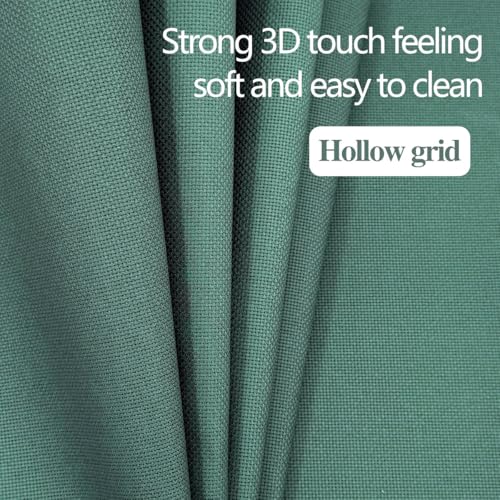 Image of 14CT Aida Cloth - 30x35 Inch Cross Stitch Fabric for Embroidery, Pre-Cut Needlework Material, Acid-Free, Durable Weave(Dark Green)