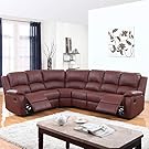 Divano Roma Furniture Large Classic Sofa - Sectional - Traditional - Bonded Leather #1