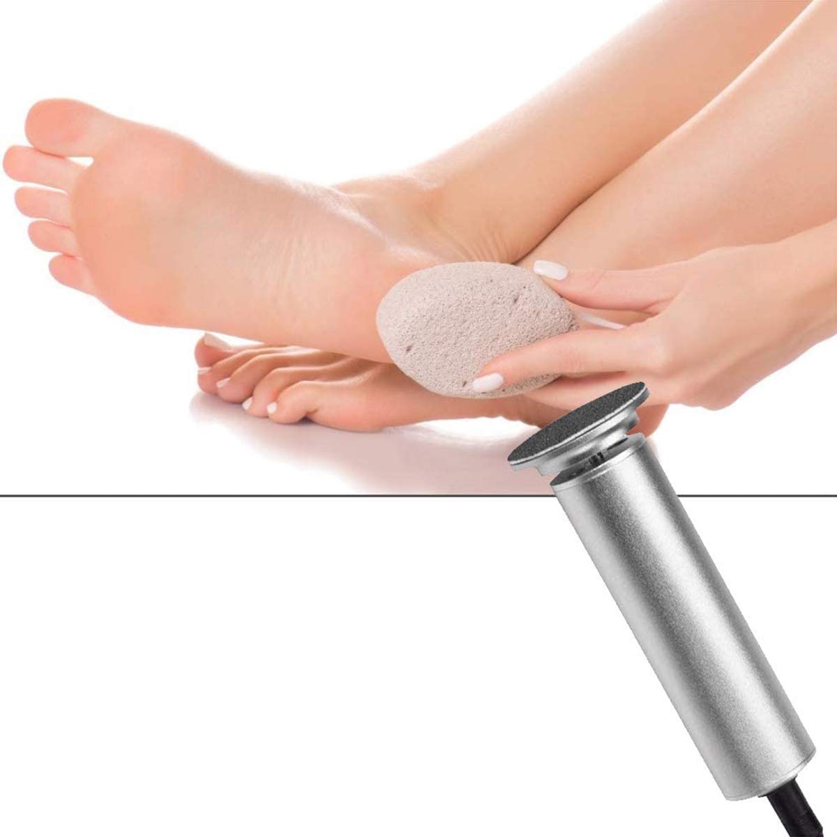 MIAOZHANG Raspa Piedi Elettrico Pedicure Professionale Portatile Rimozione del Callo Lima per Piede per Eliminare Duroni Calli Pelle Morta Cornea Cura della Pelle,B