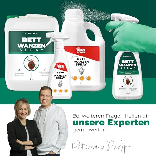 Silberkraft Bettwanzenspray 500 ml für Matratzen und Betten, effektiv Bettwanzen bekämpfen, hilfreiches Anti-Bettwanzen-Mittel gegen Bettwanzen und Ungeziefer