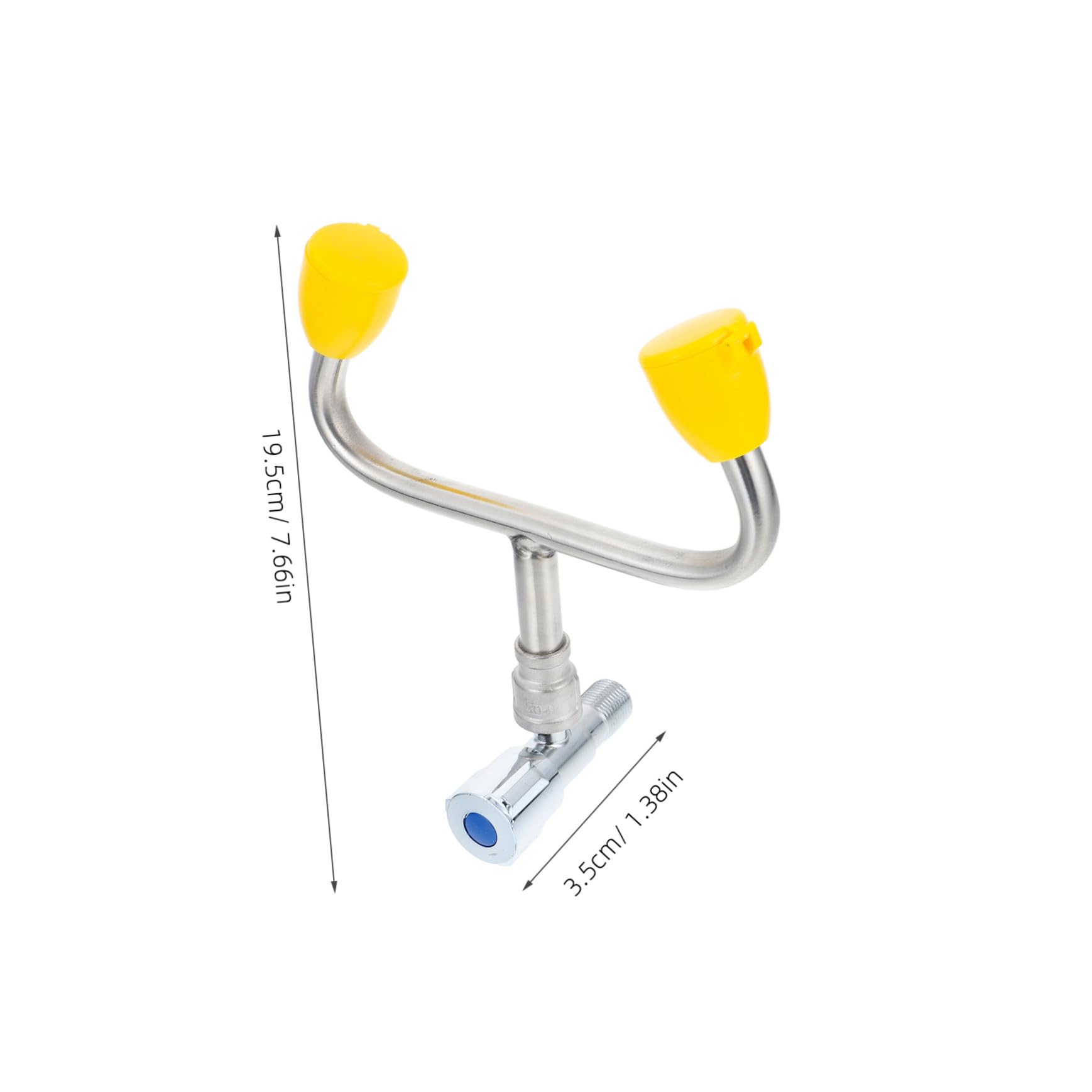 Ipetboom Unità Lavaggio Occhi in Acciaio Inox Stazione Lavaocchi Da Incasso Rubinetto Pronto Per Emergenze Oculari