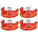 4PCS Spool Caps + 4PCS Springs Pièces de rechange Accessoires compatibles avec les coupe-bordures BLACK + DECKER RC-100-P
