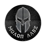 Bargain Max Decals Spartan Helmet Molon Labe Come and Take Them Window Laptop Car Sticker 5.5'