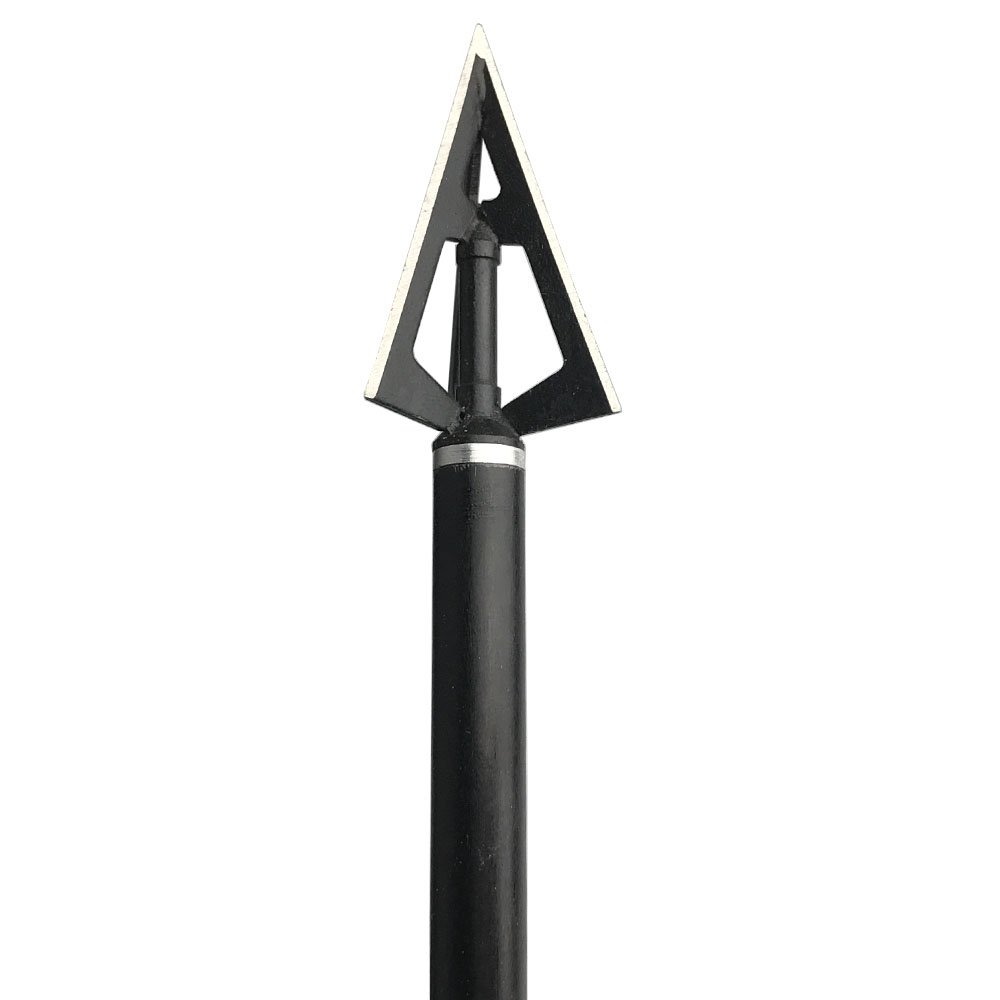 6pcs Pointe de Flèche 100Grains Têtes de Flèche à Lame Fixe avec Broadheads Box