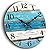 CHYLIN Nautical 14 Inch Wall Clock, Blue Ocean Theme, Silent Sweep Movement, Easy to Read, Good Gift