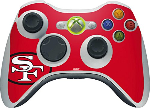 Skinit Decal Gaming Skin Compatible with Xbox 360 Wireless Controller - Officially Licensed NFL San Francisco 49ers Retro Logo Design