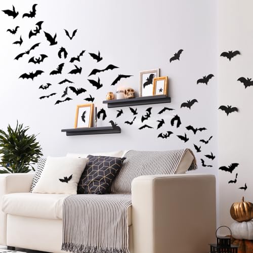 Vinilo decorativo murales murciélagos Halloween para pared miniatura 6