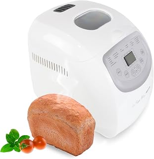 PRIXTON La Petite Bakery - Panificadora Bread Maker 19 Tipos de Pan 3 Niveles de Tostado Capacidad 1000 g Pantalla con Botones y Temporizador