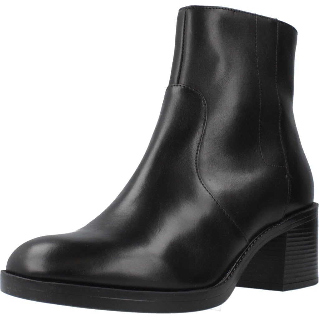 Geox Women's D Serilda 60 EAnkle Boot, black, 7.5 UK